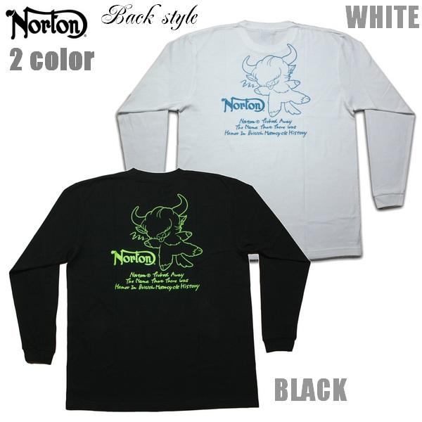 Norton 長袖Tシャツ JAPAN加工 ナップタイム ハイランドキャトル ロンT 243N110...