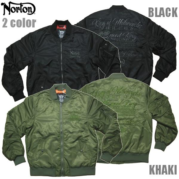 Norton MA-1 ジャケット  撥水刺繍 MA-1 JKT 253N1704B ノートン バイ...