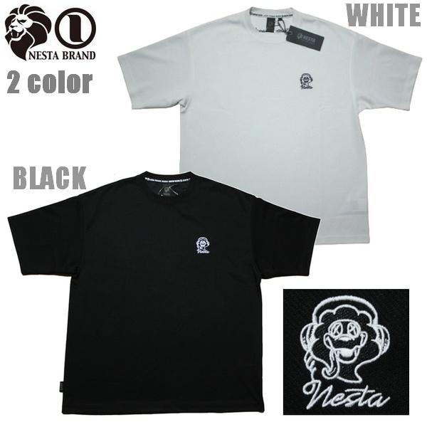 NESTA Tシャツ アイコンカルゼTEE 262NB1007 ブラック ホワイト 黒 白 ストリー...