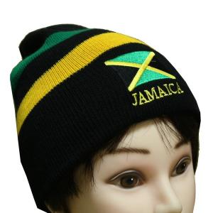 ジャマイカ ニットキャップ BLK ブラック ニット帽｜m-market-web