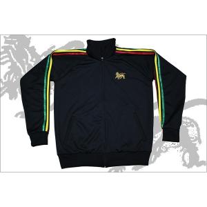 ラスタ ジャージ BLK　メンズ レゲエ REGGAE｜m-market-web