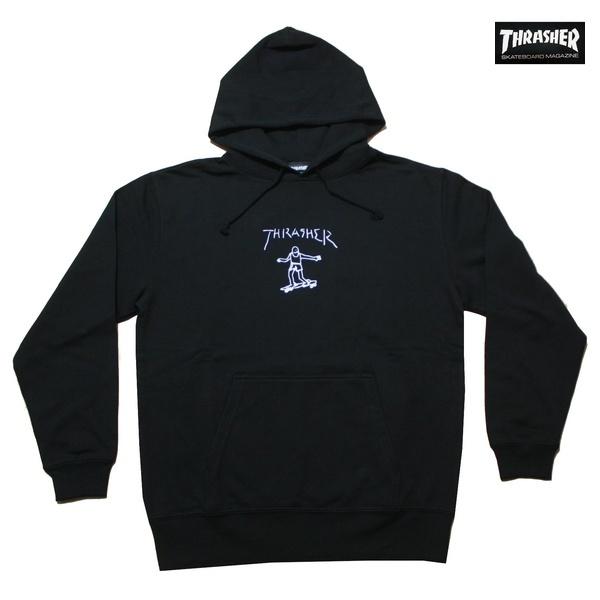 THRASHER パーカー GONZ HOODIE [BLK] TH8528PL ブラック 黒 スラ...