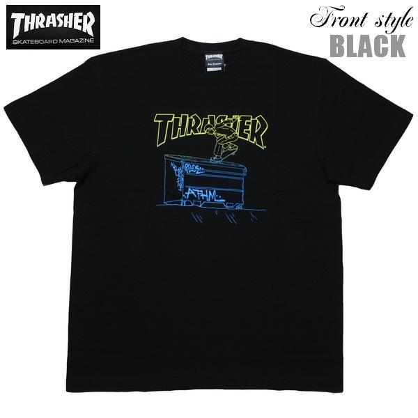 THRASHER Tシャツ JUL 2012 Stencil S/STEE TH911288 スラッ...