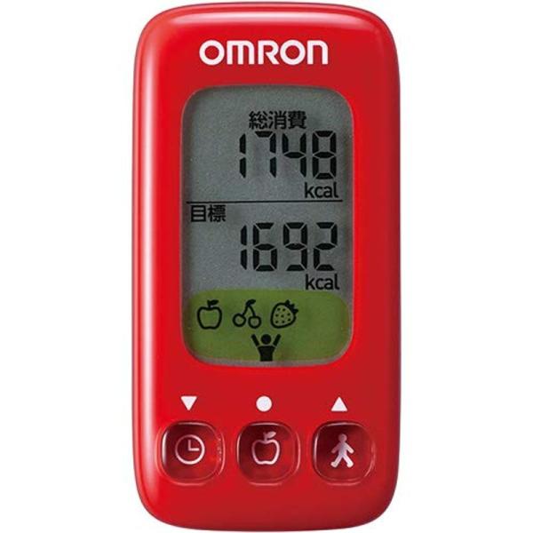 オムロン 活動量計（レッド）OMRON カロリスキャン HJA-314-R