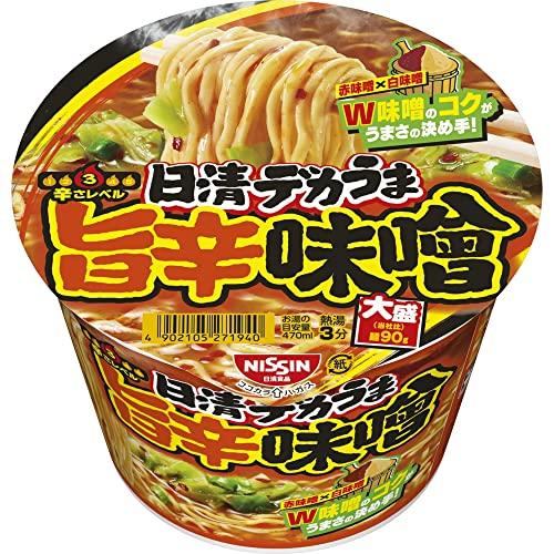 日清食品 日清デカうま 旨辛味噌 106g×12個