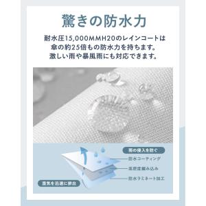 レインコート 自転車 カッパ メンズ レディー...の詳細画像2
