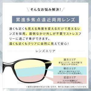 老眼鏡 おしゃれ メンズ 遠近両用 メガネ ブ...の詳細画像4