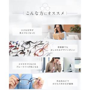 老眼鏡 おしゃれ レディース 遠近両用 メガネ...の詳細画像2