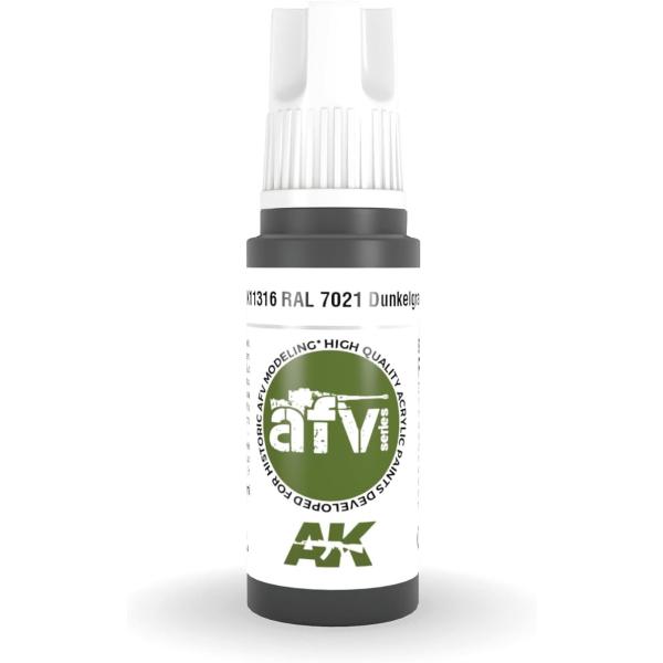 AKインタラクティブ アクリル3G AK11316 RAL7021 デュンケルグラウ 水性塗料