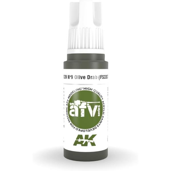 AKインタラクティブ アクリル3G AK11339  No9 オリーブドラブ(FS33070) 水性...