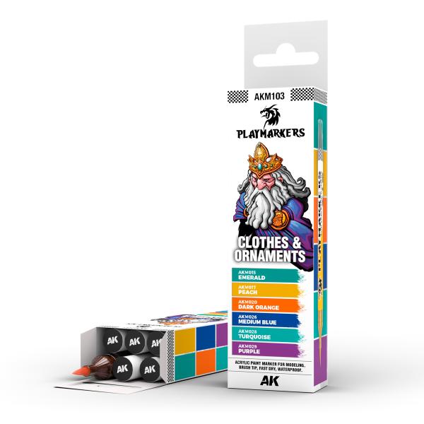 AKインタラクティブ AKM103 プレイマーカー 衣装＆装飾品6色セット
