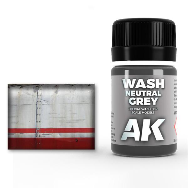 AKインタラクティブ AK677 ニュートラルグレイウォッシュ(グレー系ウォッシュ液)