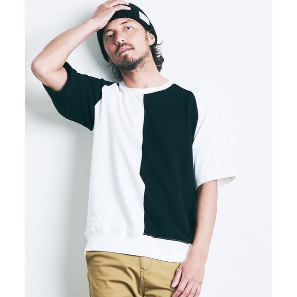 magine マージン Magine 5分袖カットソー メンズ コットンスウェットクレイジーパターン...