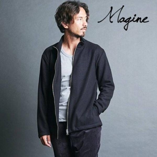 マージン magine Magine 長袖ニット メンズ クォーターニットスタンドジップトラックジャ...