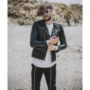 NO ID.（ノーアイディー） NO ID カウレザーSMOKE-BLZ レザー