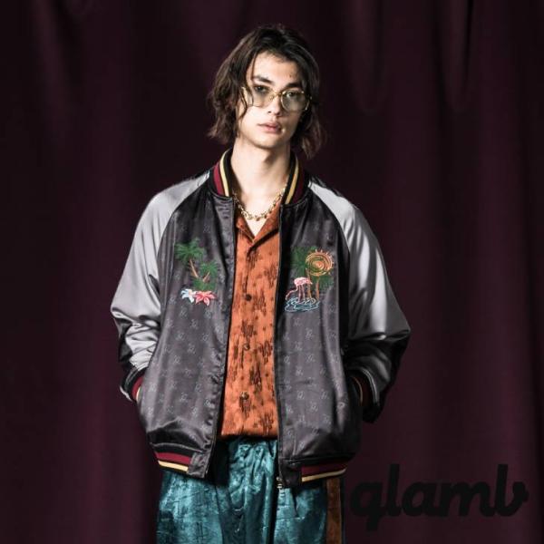 glamb グラム スカジャン メンズ Monogram Ska Jumper モノグラムスカジャン...