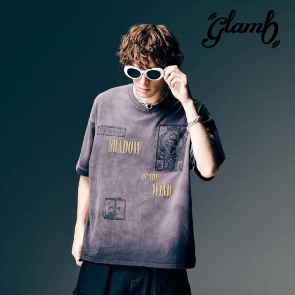 glamb グラム 半袖Tシャツ メンズ Sacred Damage Cutsew セイクリッドダメ...