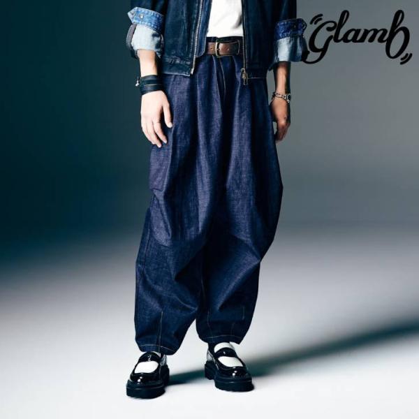 お取り寄せ商品 glamb グラム パンツ メンズ Crossover Tuck Pants クロス...