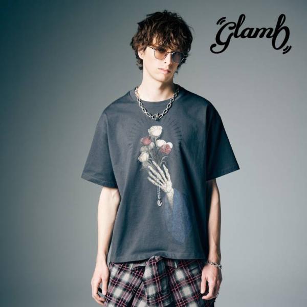 glamb グラム 半袖Tシャツ メンズ Prayer Charm T-Shirt プレイヤーチャー...