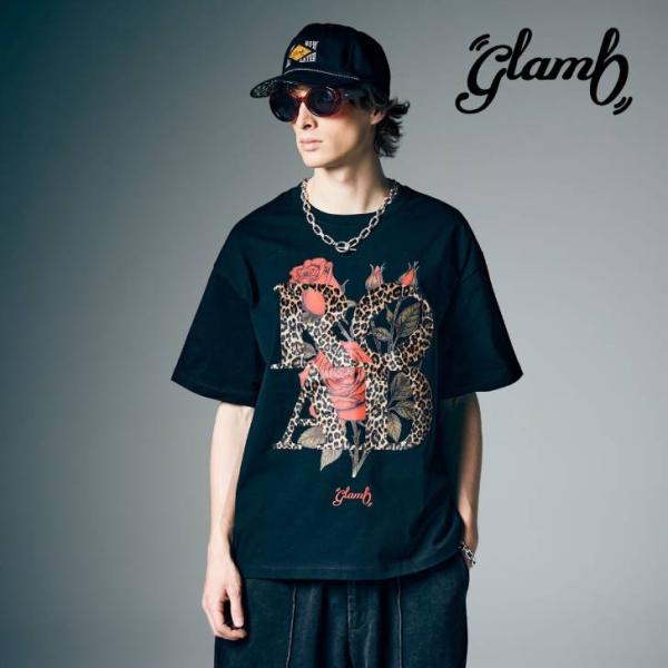 glamb グラム 半袖Tシャツ メンズ Velour Road T-Shirt ベロアロードTシャ...