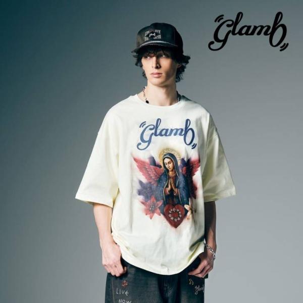 予約商品 glamb グラム 5分袖Tシャツ メンズ Grunge Mother T-Shirt グ...