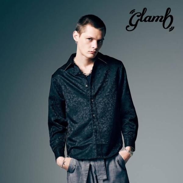予約商品 glamb グラム 長袖シャツ メンズ Studs Line Shirt スタッズラインシ...