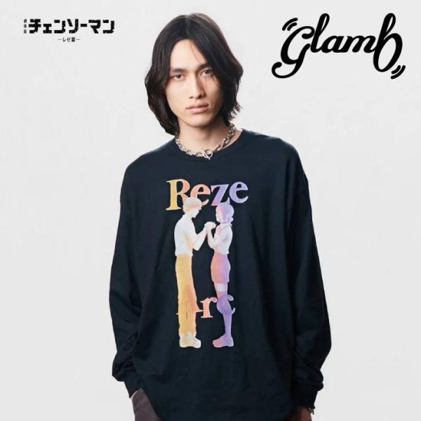 予約商品 glamb グラム 長袖Tシャツ ユニセックス Denji ＆ Reze Cutsew デ...