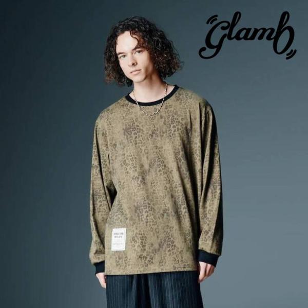 お取り寄せ商品 glamb グラム 長袖カットソー メンズ Leopard Trim Cutsew ...