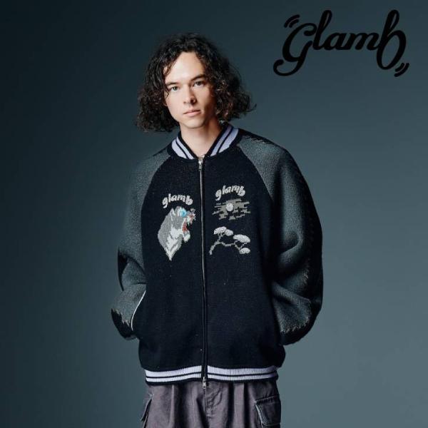 予約商品 glamb グラム ニットスカジャン メンズ Peace Tiger Knit Ska J...