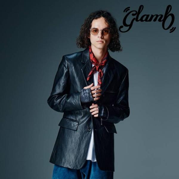 予約商品 glamb グラム ジャケット メンズ Synth Leather Tailored Ja...
