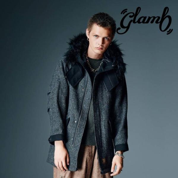 予約商品 glamb グラム モッズコート メンズ High Neck Mods Coat ハイネッ...