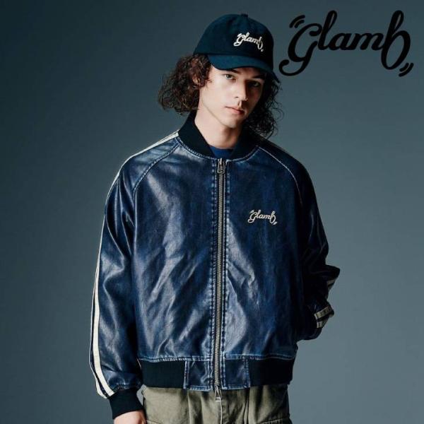 予約商品 glamb グラム ブルゾン メンズ Fade Leather Track Jacket ...