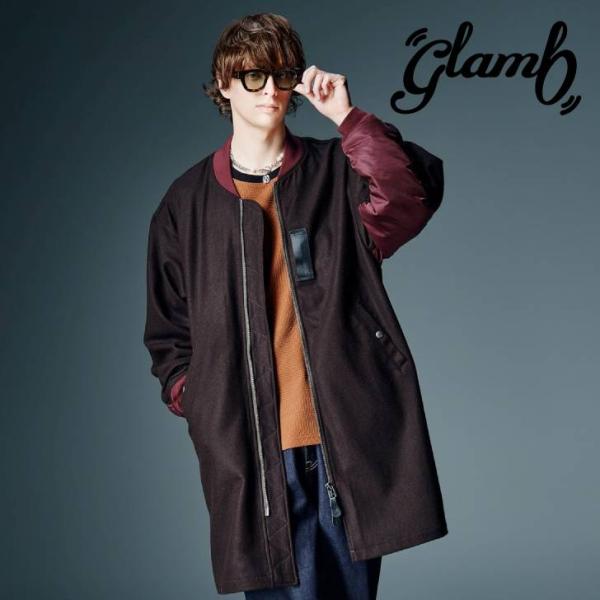 予約商品 glamb グラム コート メンズ Melton MA-1 Coat メルトンMA-1コー...