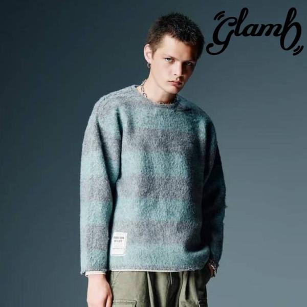 予約商品 glamb グラム 長袖ニット メンズ Fuzzy Pullover Knit ファジープ...