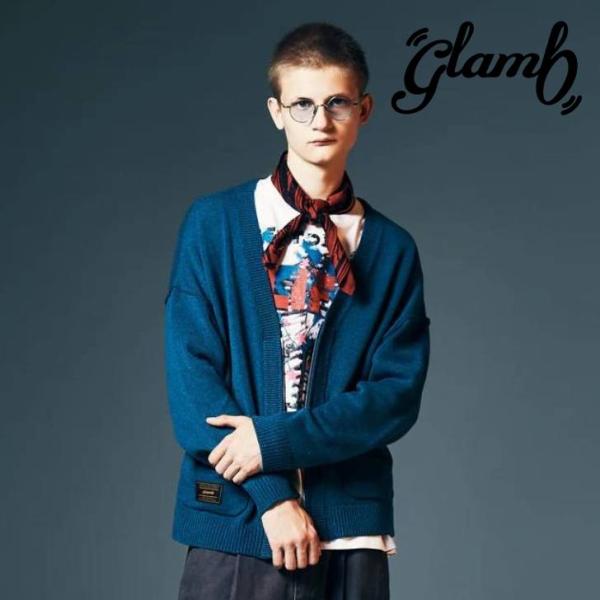 予約商品 glamb グラム カーディガン メンズ Zip Knit Cardigan ジップニット...