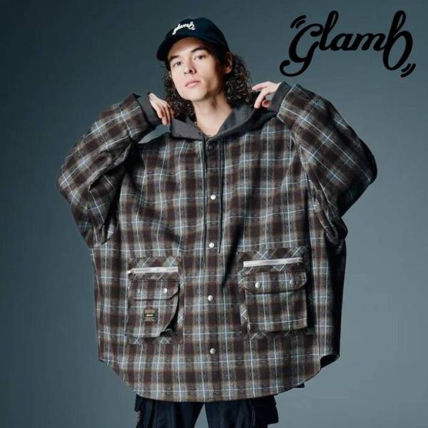 予約商品 glamb グラム 長袖シャツ メンズ 4XL Hoodie Shirt 4XLフーディー...