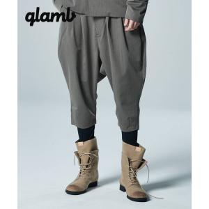 glamb グラム パンツ メンズ  Deformed Slacks/デフォームスラックス 秋冬商品 グレー ブラック GB423/P07 7分丈スラックス｜m-p0421