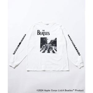 ジョンブル johnbull Johnbull 長袖Tシャツ メンズ The Beatles ロングスリーブTシャツ(ABBY ROAD) 秋冬ファッション ホワイト ブラック JT251C01 爆買