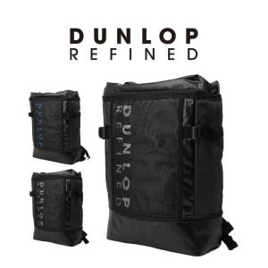 【DUNLOP REFINED スクエアリュックL】ダンロップ リュック 通学 部活動 送料無料 ブラック 黒｜m-randoseru