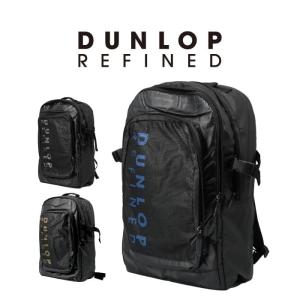 【DUNLOP REFINED スクエア ディパックL】通学 部活動 送料無料 ブラック 黒｜m-randoseru