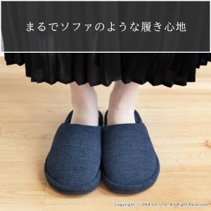 スリッパ ルームシューズ 日本製 まるでソファ...の詳細画像1