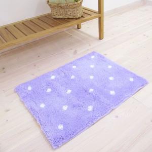 バスマット 吸水 速乾 乾度良好（かんどりょうこう） バスマット ポルカ 約45cm×60cm （おしゃれ/お風呂マット） オカ