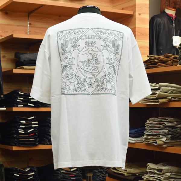 TES (ザエンドレスサマー) BANDANA EMB BIG T-SHIRT WHITE