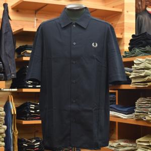 FREDPERRY (フレッドペリー) Mesh Panel Shirt M7710 ブラック