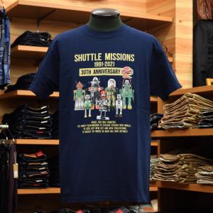 Pherrow's (フェローズ) 21S-PT4 SHUTTLE MISSIONS Tシャツ ネイビー