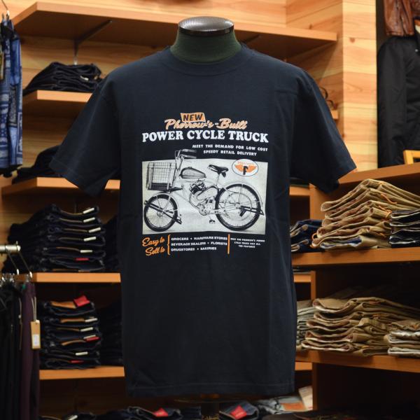 Pherrow's (フェローズ) 21S-PT6 POWER CYCLE TRUCK Tシャツ ブ...