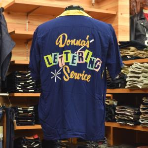 Swingster◇50s/60s/ボーリングシャツ/半袖シャツ/L/レーヨン/CRM/無地