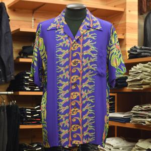 Reminiscence (レミニッセンス) ハワイアンシャツ LT.BLUE ANGEL FISH