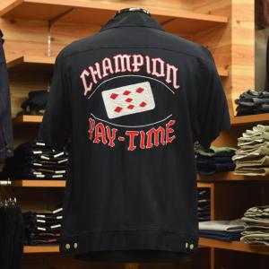 SLAP SHOT（スラップショット） ボウリングシャツ SWEET HEARTブラック