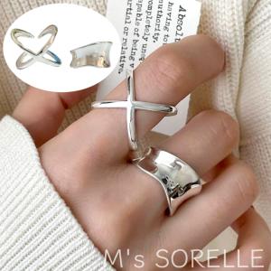 リングセット シルバーリング 指輪 セット 太め シルバー925